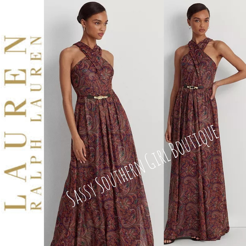 ⭐🆕Lauren Ralph Lauren Paisley Maxi Dress